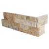 Msi Tuscany Scabas Splitface Ledger Corner 6 In. X 18 In. Natural Travertine Wall Tile, 4PK ZOR-PNL-0091